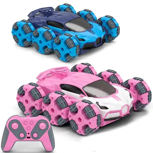 HKM-213779 360° Rotating 6WD RC Stunt Car with Lights - Remote Control Electric Truck for Kids Ages 5 and Up
