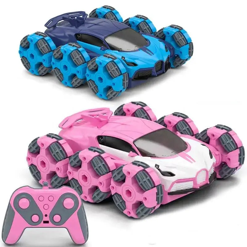 HKM-213779 360° Rotating 6WD RC Stunt Car with Lights - Remote Control Electric Truck for Kids Ages 5 and Up