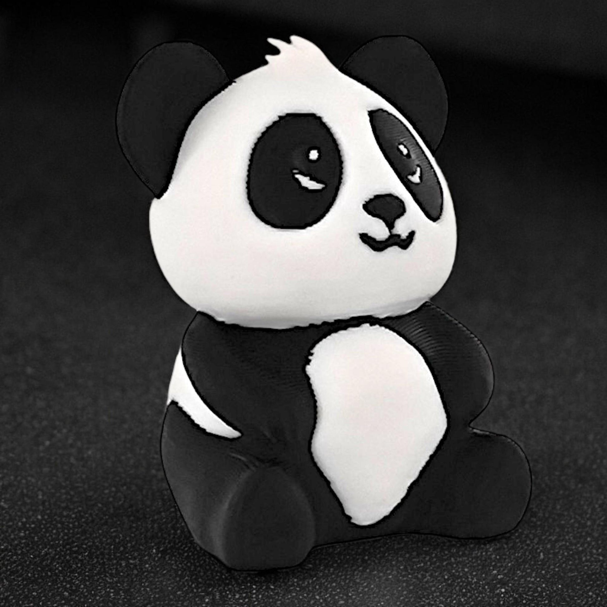 HKM-213843 Charming Panda Figurine with Traditional Chinese Design for Home Decor and Gift Giving