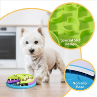 HKM-2140861 Three-Layer Interactive Slow Feeder Bowl for Dogs - Anti-Choking Non-Slip Design