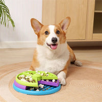 HKM-2140861 Three-Layer Interactive Slow Feeder Bowl for Dogs - Anti-Choking Non-Slip Design