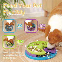 HKM-2140861 Three-Layer Interactive Slow Feeder Bowl for Dogs - Anti-Choking Non-Slip Design