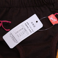 HKM-2141245 Cotton Lace Dog Safety Panty in Brown and Red - XS, S, M, L Sizes