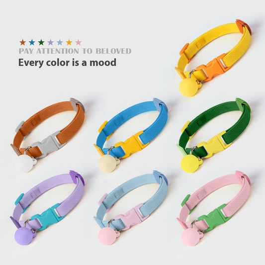 HKM-2142653 Small Dog Polyester Pet Collar in Various Colors (22-32cm)