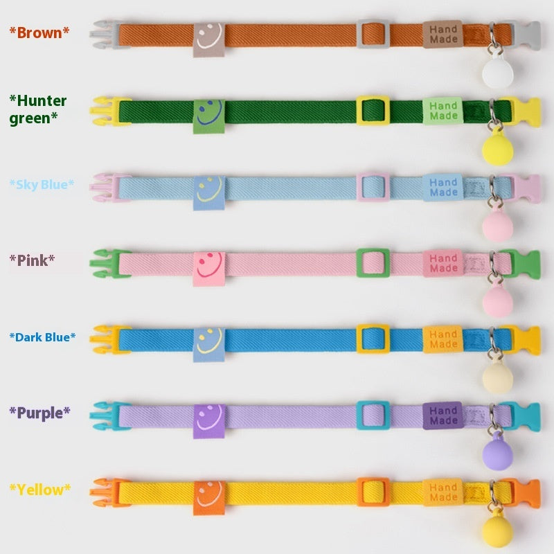 HKM-2142653 Small Dog Polyester Pet Collar in Various Colors (22-32cm)