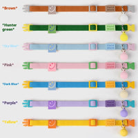 HKM-2142653 Small Dog Polyester Pet Collar in Various Colors (22-32cm)