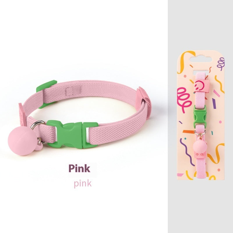 HKM-2142653 Small Dog Polyester Pet Collar in Various Colors (22-32cm)