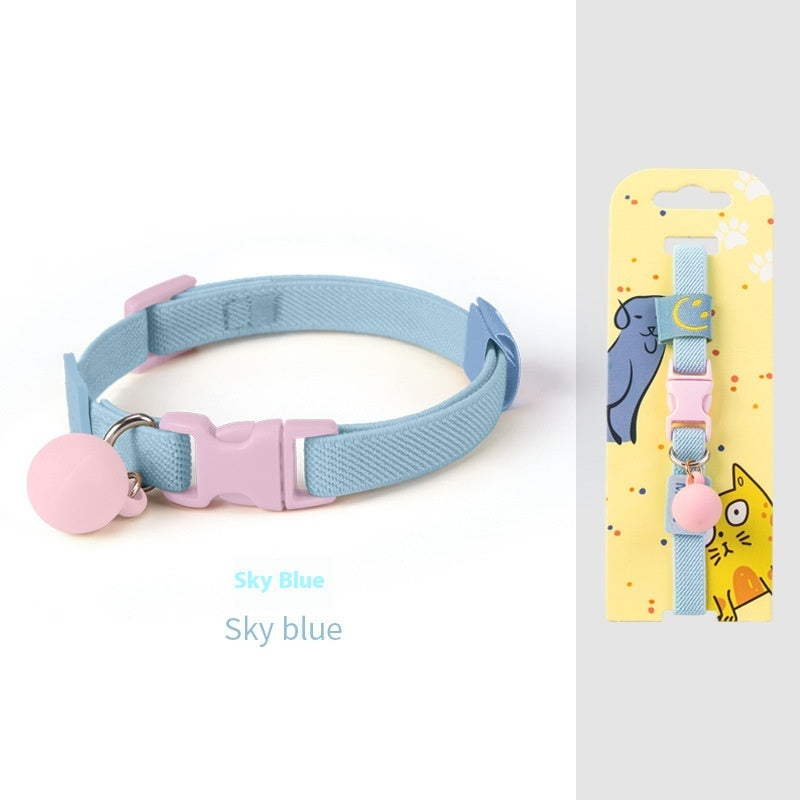 HKM-2142653 Small Dog Polyester Pet Collar in Various Colors (22-32cm)