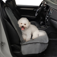 HKM-2142909 Quilted Cotton Front Seat Cover Protector for Pets - Waterproof Car Seat Cushion, Universal Fit