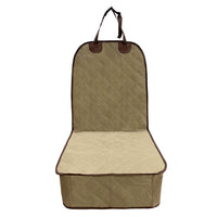 HKM-2142909 Quilted Cotton Front Seat Cover Protector for Pets - Waterproof Car Seat Cushion, Universal Fit