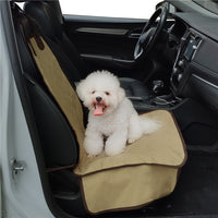 HKM-2142909 Quilted Cotton Front Seat Cover Protector for Pets - Waterproof Car Seat Cushion, Universal Fit