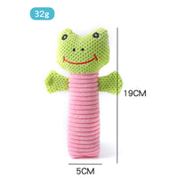 HKM-2143933 Durable Dog Squeaky Chew Toy - Soft Plush Stuffed Animal for Dental Care and Teeth Cleaning