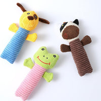 HKM-2143933 Durable Dog Squeaky Chew Toy - Soft Plush Stuffed Animal for Dental Care and Teeth Cleaning