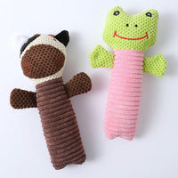 HKM-2143933 Durable Dog Squeaky Chew Toy - Soft Plush Stuffed Animal for Dental Care and Teeth Cleaning