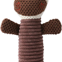 HKM-2143933 Durable Dog Squeaky Chew Toy - Soft Plush Stuffed Animal for Dental Care and Teeth Cleaning