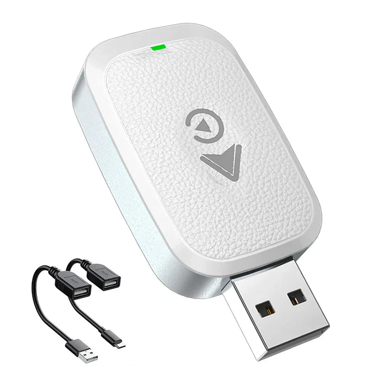 HKM-214419 Wireless 2-in-1 CarPlay Adapter for Seamless iPhone and Android Connectivity