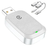 HKM-214419 Wireless 2-in-1 CarPlay Adapter for Seamless iPhone and Android Connectivity