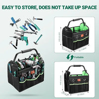 HKM-214547 Custom Multi-Pocket Open Top Tool Storage Organizer Bag in Nylon