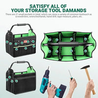 HKM-214547 Custom Multi-Pocket Open Top Tool Storage Organizer Bag in Nylon