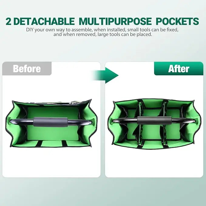 HKM-214547 Custom Multi-Pocket Open Top Tool Storage Organizer Bag in Nylon