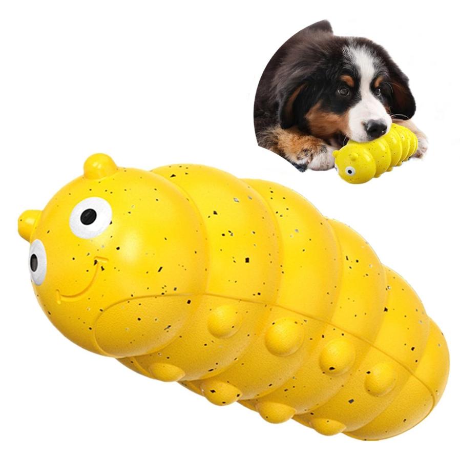HKM-214547 Indestructible Squeaky Dog Chew Toy for Aggressive Chewers - Durable Food Grade Material for Medium Dogs
