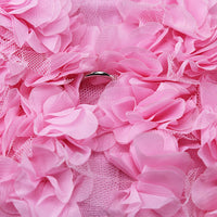 HKM-2146237 Three-Dimensional Pink Flower Dog Leash with Adjustable Length Options