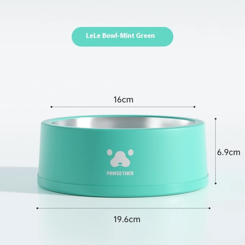 HKM-2146621 Stainless Steel Anti-Tumble Pet Bowl for Dogs - 1L & 13L Capacity, Multiple Colors Available