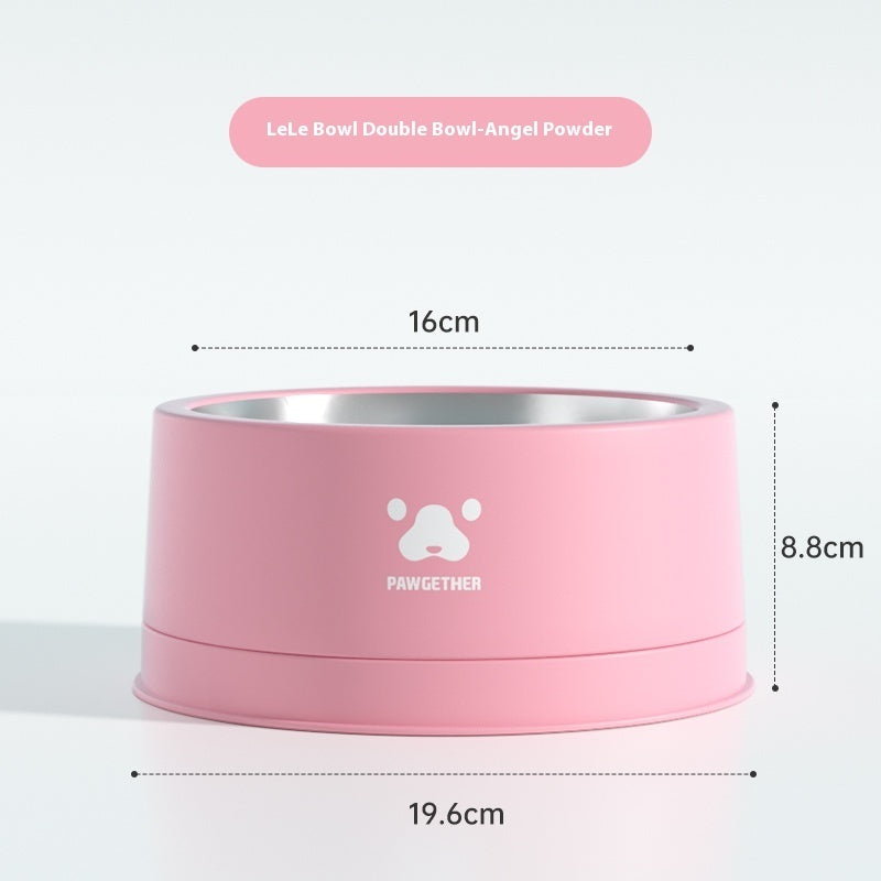 HKM-2146621 Stainless Steel Anti-Tumble Pet Bowl for Dogs - 1L & 13L Capacity, Multiple Colors Available