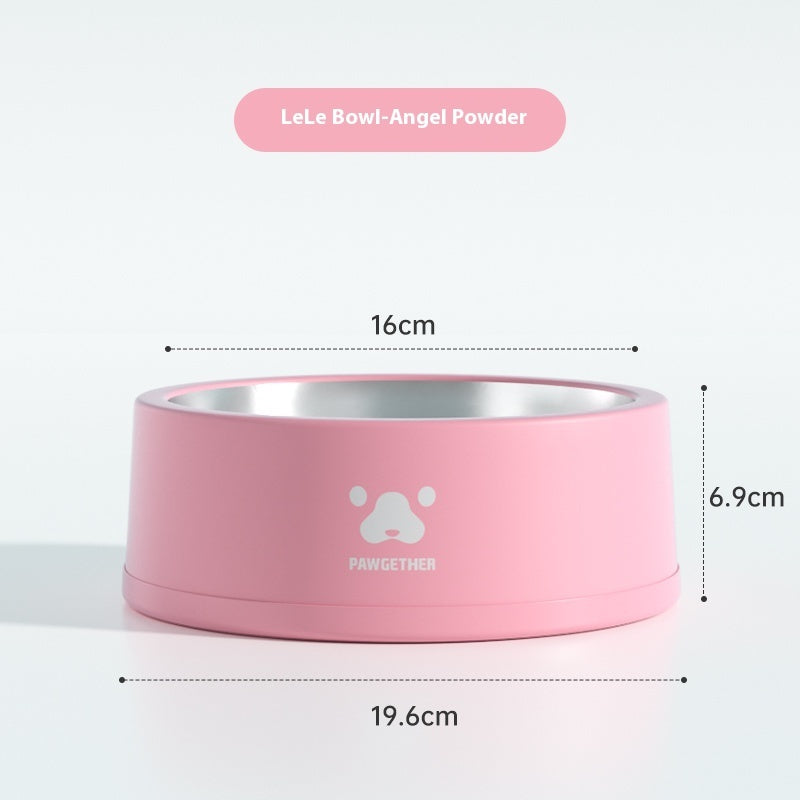 HKM-2146621 Stainless Steel Anti-Tumble Pet Bowl for Dogs - 1L & 13L Capacity, Multiple Colors Available