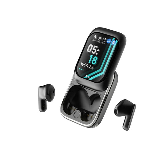 HKM-214675 Wireless Sports Headset with Digital Display and ANC Technology for Enhanced Listening Experience