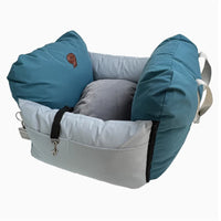 HKM-2148285 Car Mounted Kennel for Small and Medium Dogs - Waterproof, Removable Liners in Various Colors