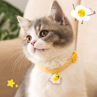 HKM-2149693 Adjustable Cat Collar with Bell and Bow Tie for Small Dogs and Pets, Ideal for Everyday Wear and Special Occasions