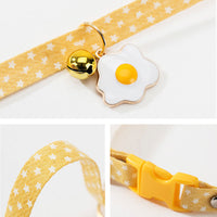 HKM-2149693 Adjustable Cat Collar with Bell and Bow Tie for Small Dogs and Pets, Ideal for Everyday Wear and Special Occasions