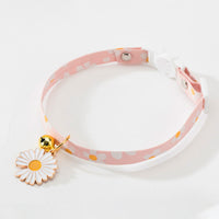 HKM-2149693 Adjustable Cat Collar with Bell and Bow Tie for Small Dogs and Pets, Ideal for Everyday Wear and Special Occasions
