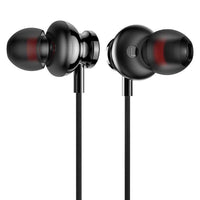 HKM-214995 Wired In-Ear Metal Headphones with 3.5mm Straight Plug Connector