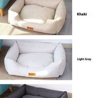 HKM-2150461 Khaki Dog Kennel with Warm Winter Mattress - Various Sizes Available