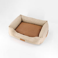 HKM-2150461 Khaki Dog Kennel with Warm Winter Mattress - Various Sizes Available