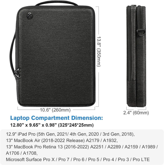HKM-215059 Waterproof Crossbody Messenger Bag for Laptop and Notebook - Fits 13-14 Inch MacBook