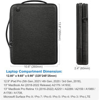 HKM-215059 Waterproof Crossbody Messenger Bag for Laptop and Notebook - Fits 13-14 Inch MacBook