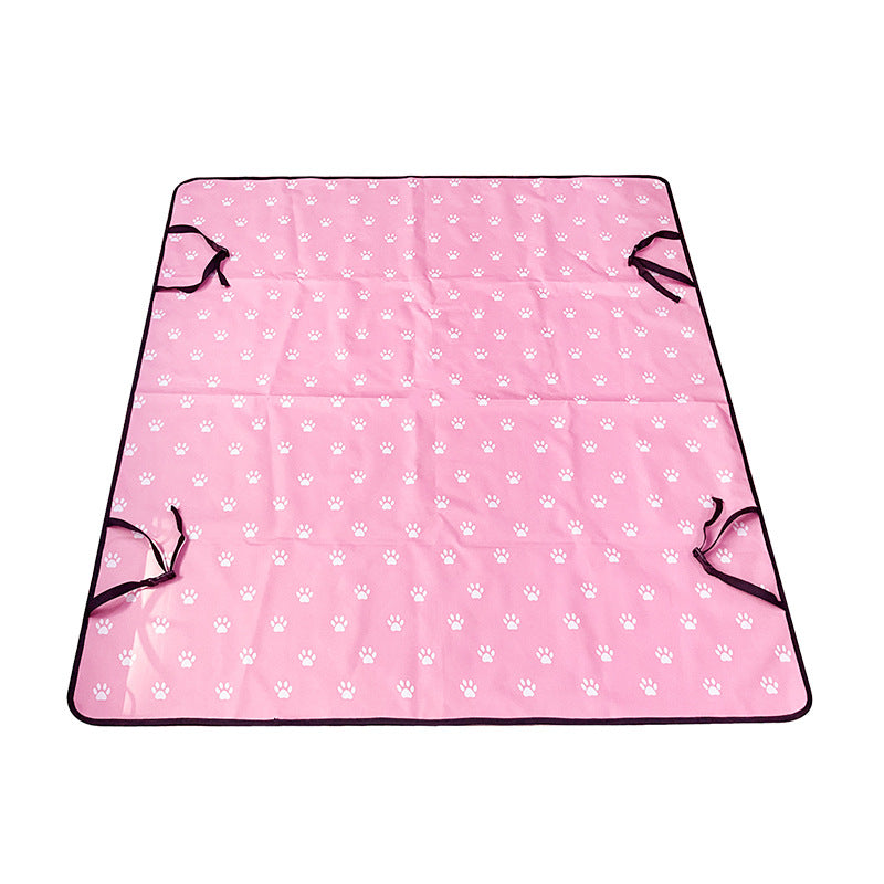 HKM-2151229 Water and Dirt Resistant Car Pet Mat for Rear Seat with Various Colors and Patterns