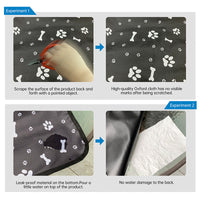 HKM-2151229 Water and Dirt Resistant Car Pet Mat for Rear Seat with Various Colors and Patterns
