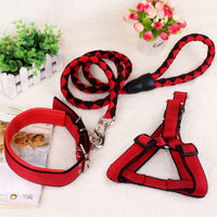 HKM-2151485 Three-Piece Adjustable Dog Chain Set - Durable PP Material, Varying Sizes (XS-XL) for Comfort and Fit