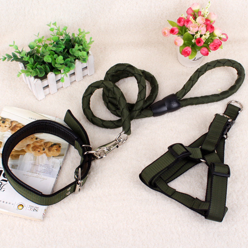 HKM-2151485 Three-Piece Adjustable Dog Chain Set - Durable PP Material, Varying Sizes (XS-XL) for Comfort and Fit