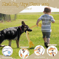 HKM-2153661 Plush Squeaky Crinkle Dog Toys for Puppies and Medium Dogs - Chew and Teething Playtime Activity