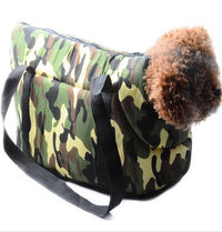 HKM-2154429 Portable Camouflage Pet Canvas Bag for Cats and Dogs - Universal Tote in Small and Large Sizes