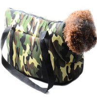 HKM-2154429 Portable Camouflage Pet Canvas Bag for Cats and Dogs - Universal Tote in Small and Large Sizes