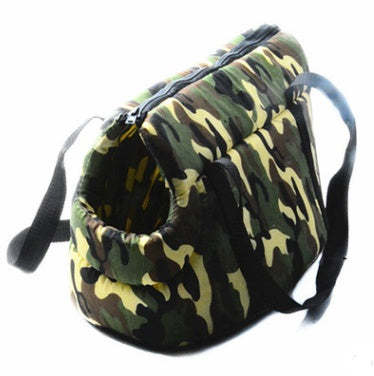 HKM-2154429 Portable Camouflage Pet Canvas Bag for Cats and Dogs - Universal Tote in Small and Large Sizes
