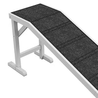 HKM-2155453 Pet Ramp with Non-Slip Carpet and Easy Access Platform for Dogs and Cats, 74" x 16" x 25"