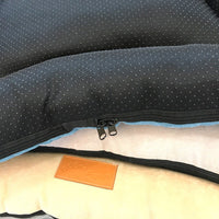 HKM-2156221 Removable and Washable Pet Nest Pad for Dogs in Khaki Brown, Moonlight Gray, and Retro Blue