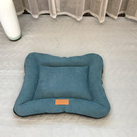 HKM-2156221 Removable and Washable Pet Nest Pad for Dogs in Khaki Brown, Moonlight Gray, and Retro Blue